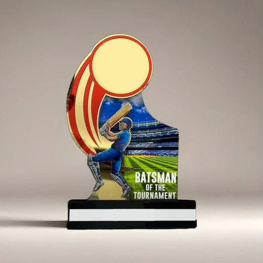 Batsman of the Tournament Cricket Trophy – Custom Sports Recognition Award