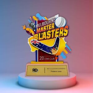 international sports location theme trophies