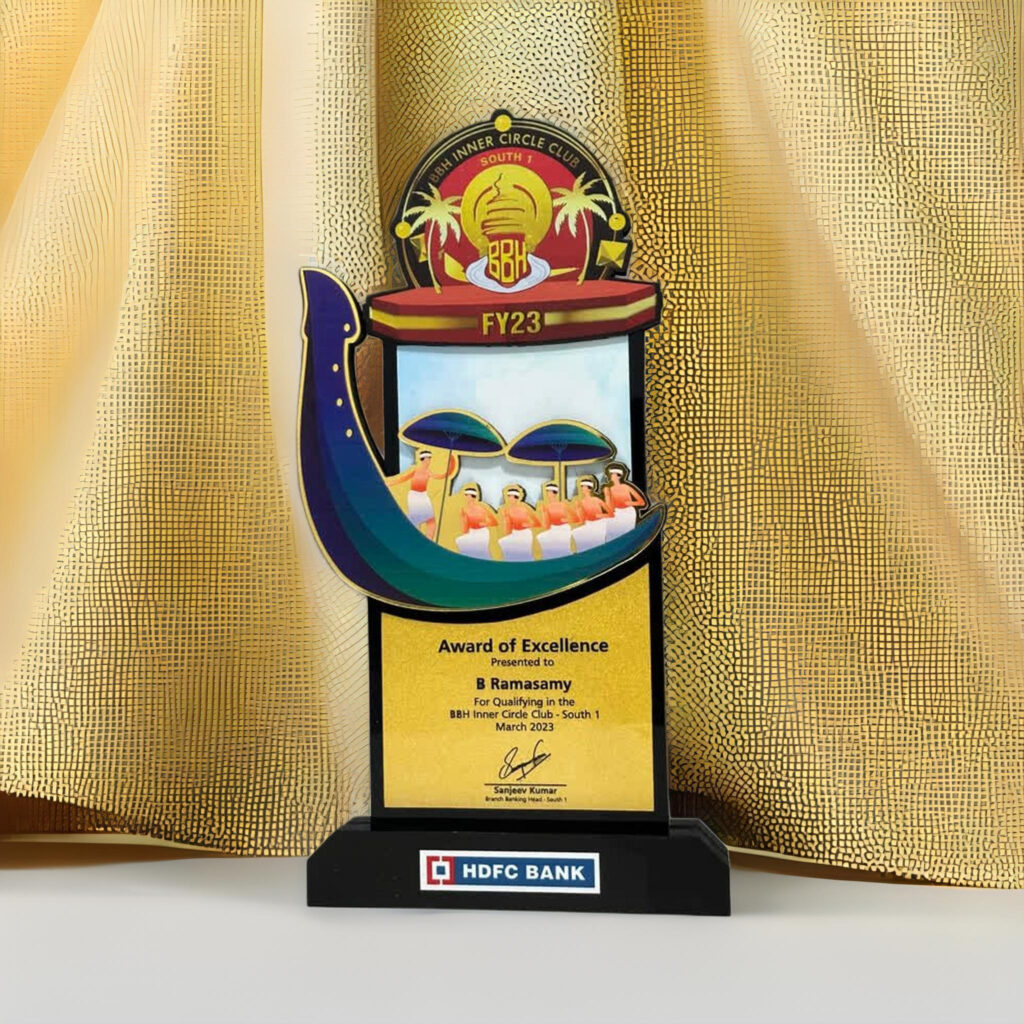 Kerala location custom made award