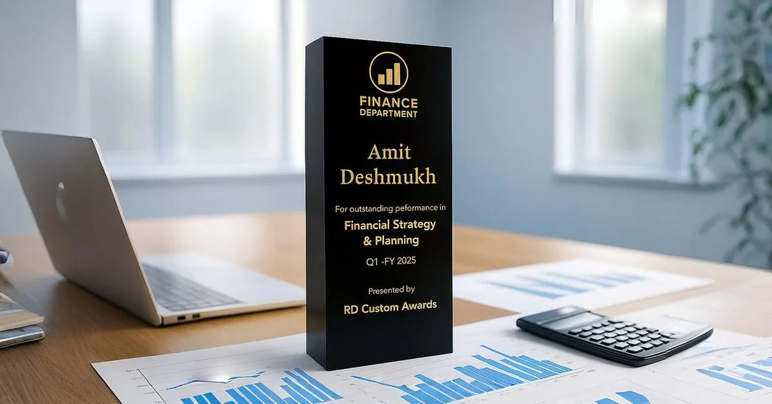 Custom Designed Finance Trophies Recognising Financial Excellence