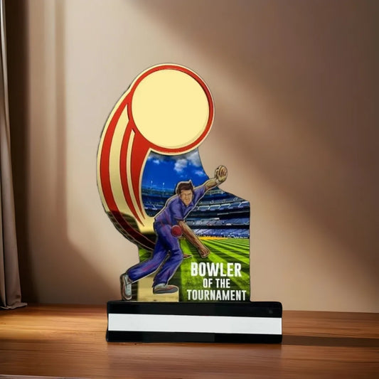 Bowler of the Tournament Cricket Trophy – Custom Sports Recognition Award