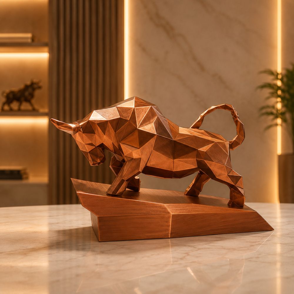 Bull Market Custom Resin Trophy