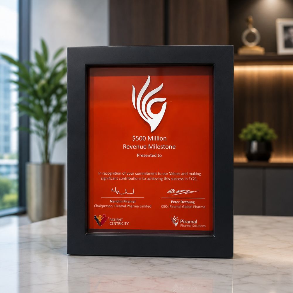 Corporate Milestone Recognition Plaque