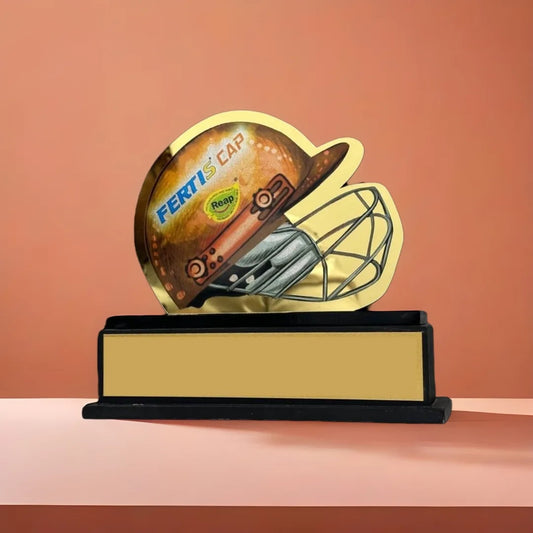 Cricket Helmet Trophy