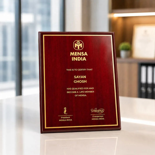 Executive Membership Recognition Wooden Plaque