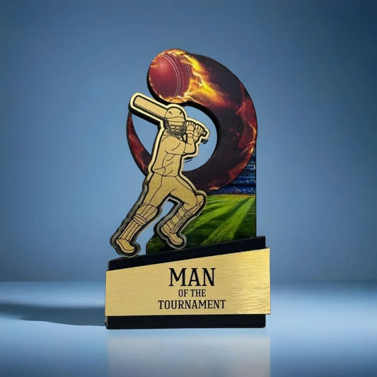 Man of the Tournament Cricket Trophy