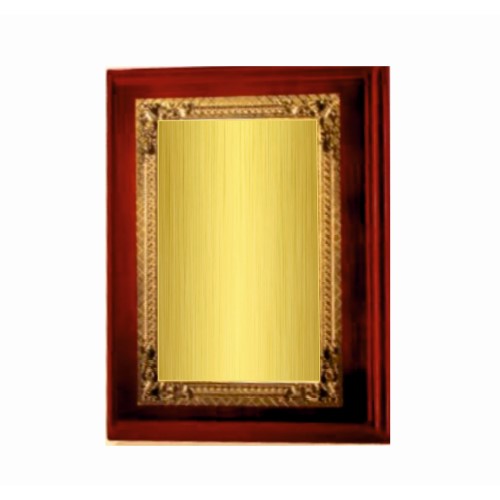 Golden Certificate Plaque 