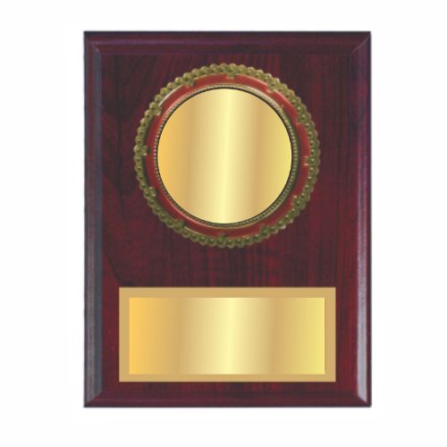 Red Certificate Wooden Plaque 