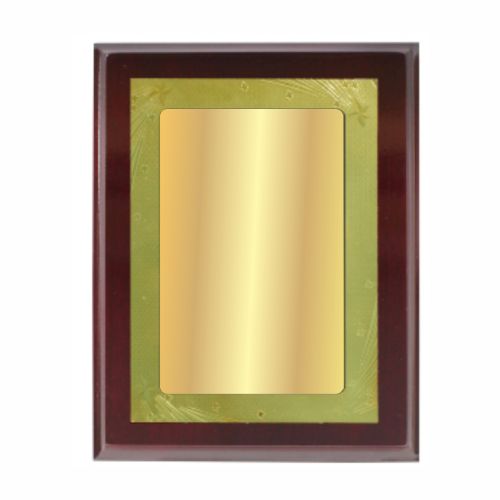 Sensible Golden Plate Maroon Plaque 