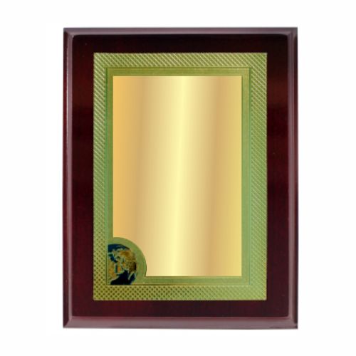 Tremendous Golden Plate Wooden Plaque 