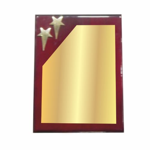 Twin Star Wooden Plaque 