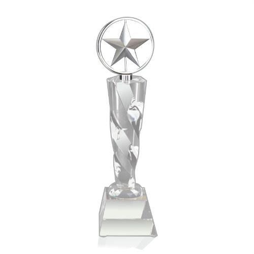 Finest Crystal Trophy with Star 