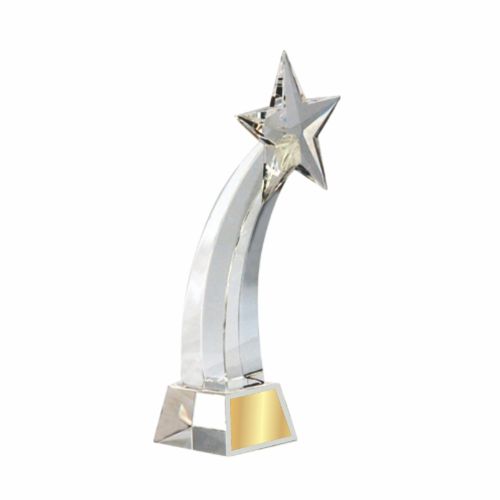 Shooting Star Crystal Trophy 