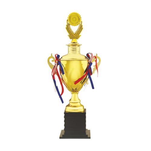 Cup Fiber Trophy with Badge 