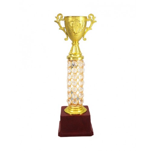Gold Cup Coronet Fiber Trophy 