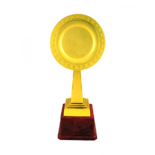 Gold Platter Fiber Trophy 