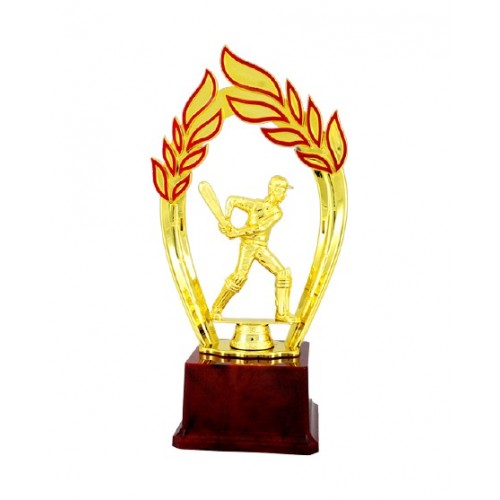 Mini Insignia Best Batsman Fiber Trophy 