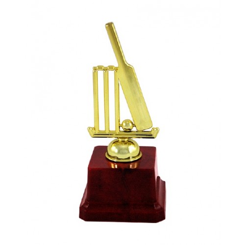 Miniature Cricket Fiber Trophy 