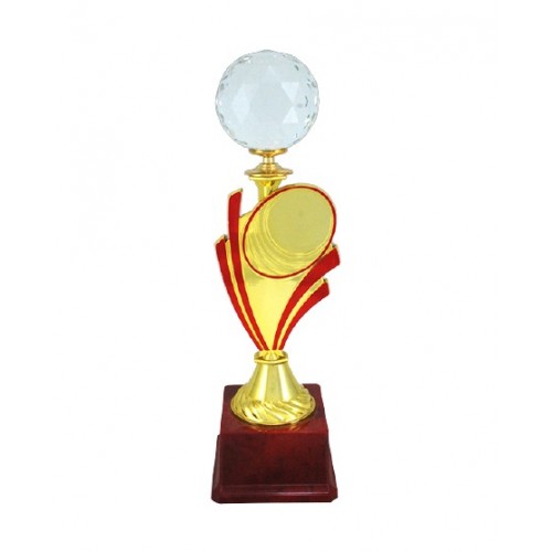 Red Gold Fiber Trophy with Diamond 
