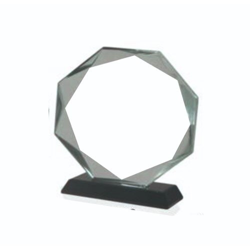 Octagon Glass Trophy 