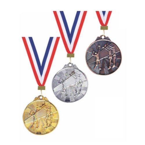 Fancy Volleyball Medal