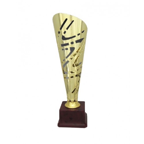 Marked Metal Cone Trophy 