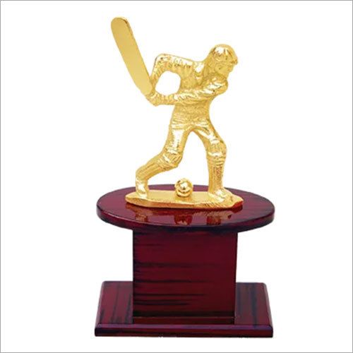 Miniature Best Batsman Cricket Metal Trophy 