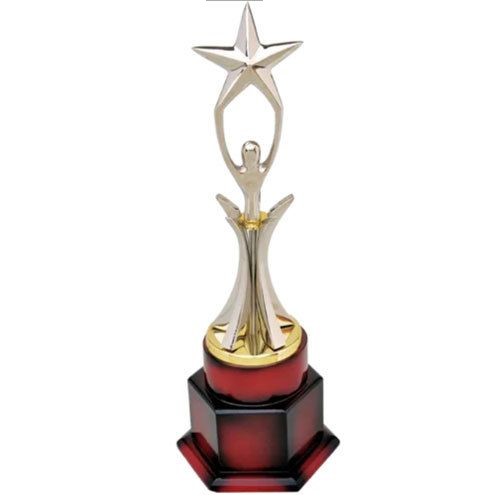 Raging Silver Star Metal Trophy 