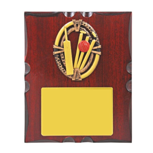 Cricket Wooden Plaque 