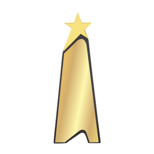 Golden Star Wooden Trophy 