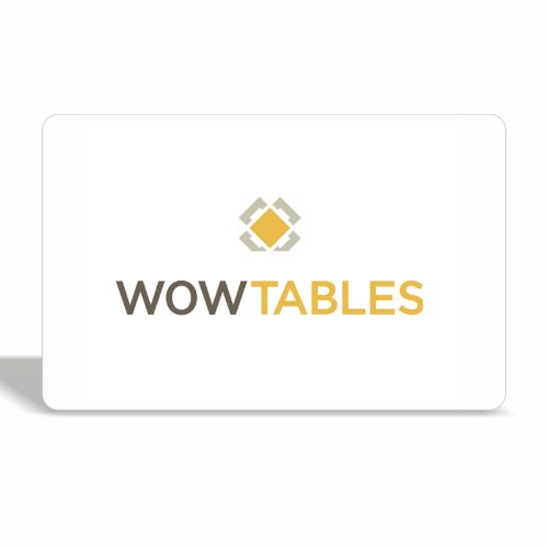 Wow Tables Gift Card